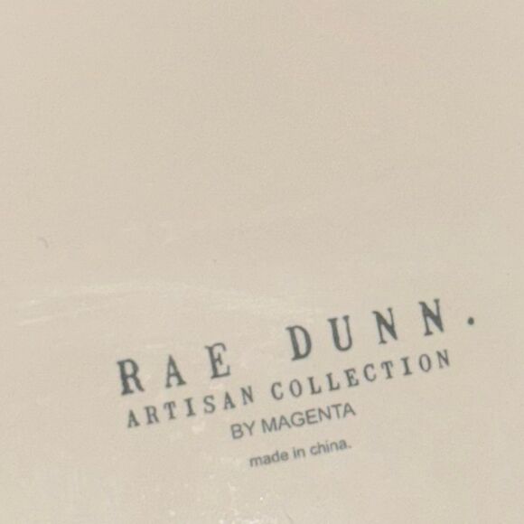 Rae Dunn Magenta Ceramic Pet Bowl Bark 6” NEW - Picture 2 of 3